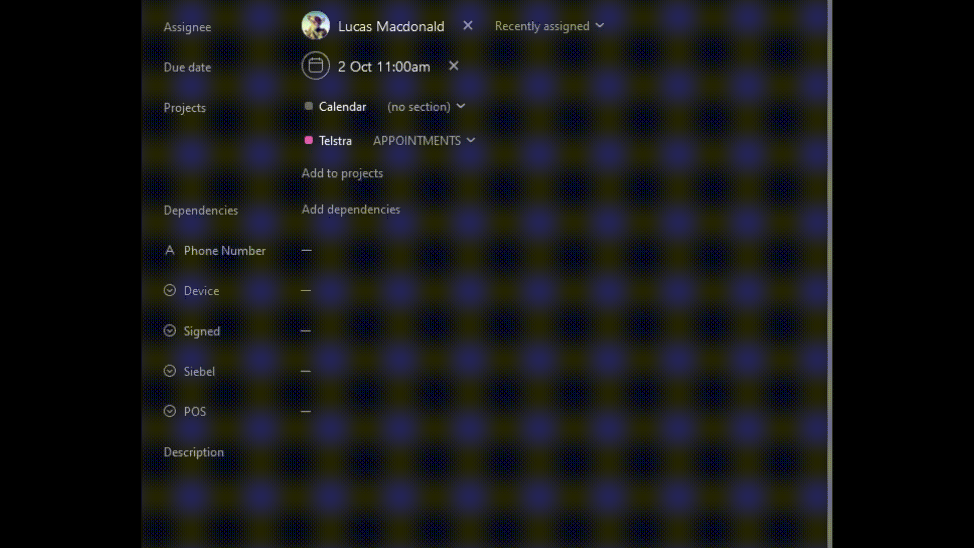 Asana bug