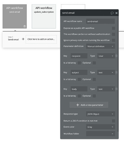 backend API setup