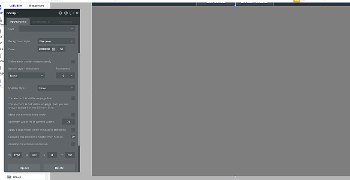 header drop down
