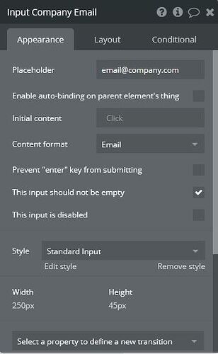 Input Company Email