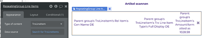 Trx Line Item