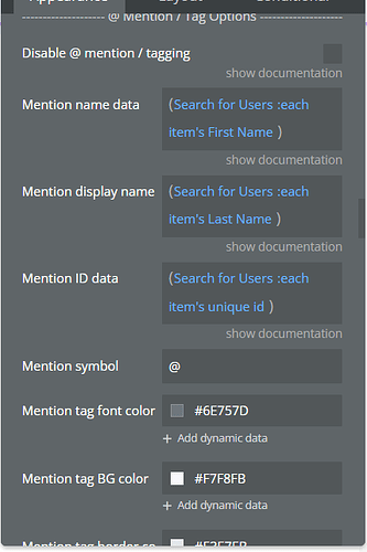 1 settings