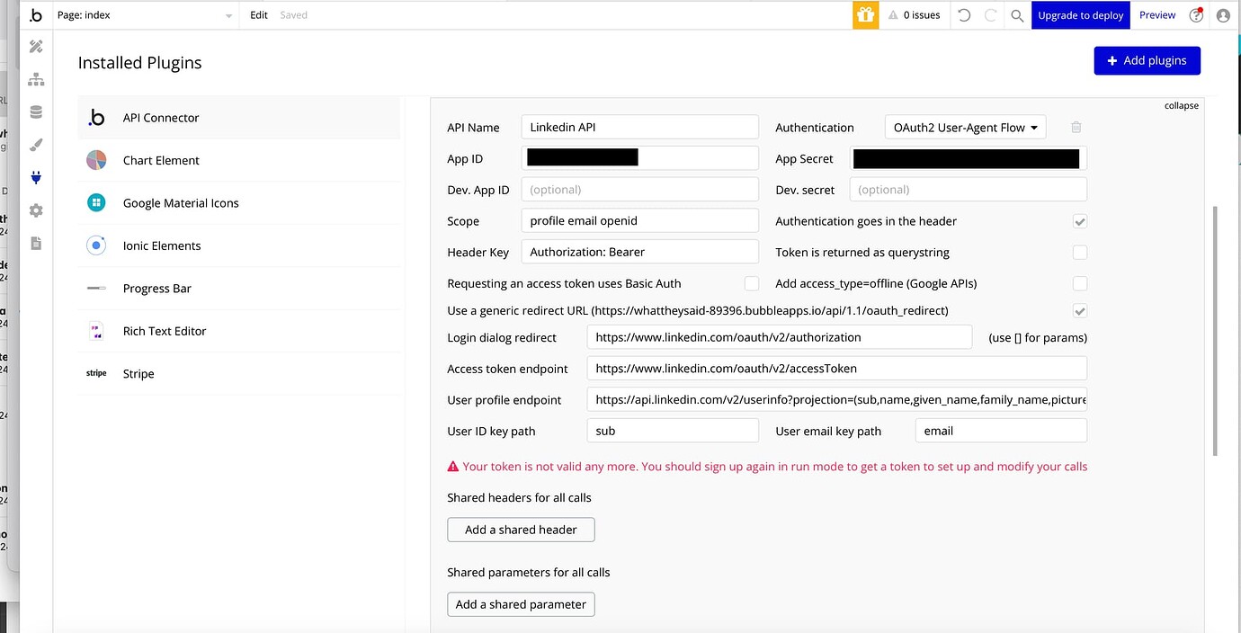 Bringing Linkedin Profile Data into the Database - APIs - Bubble Forum