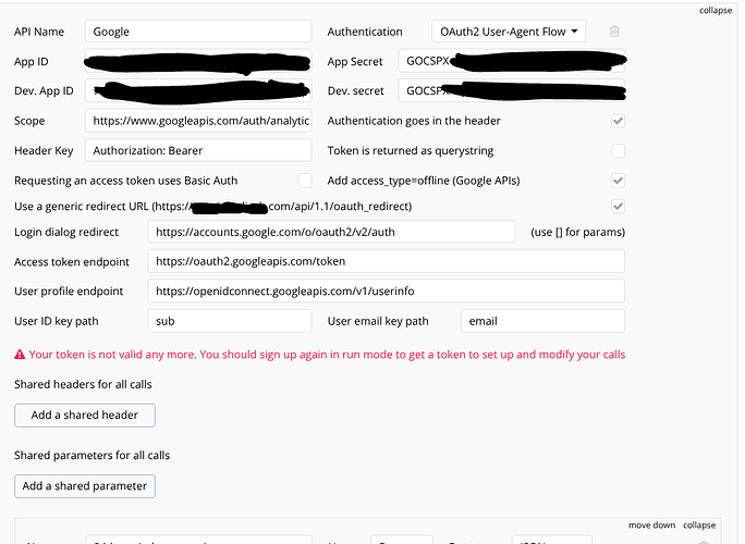 oauth setup