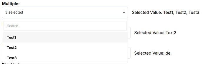 multiple select