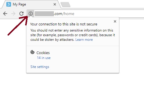 not secure