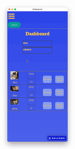 SwipeyCat - Mobile - User Dashboard - Before