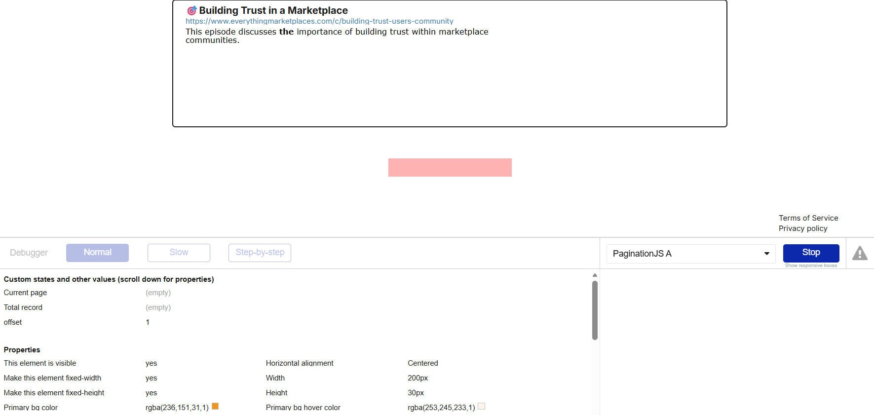 Plugin element not visible in front end - Need help - Bubble Forum