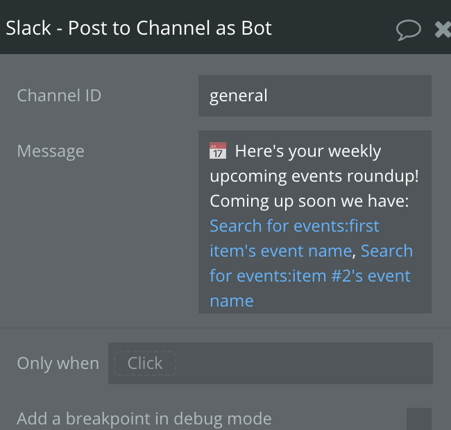 Is there a way to force a line break in a bit of dynamic