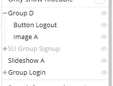 Hide/Unhide (Eyes) Elements should be bold - Idea - Bubble Forum