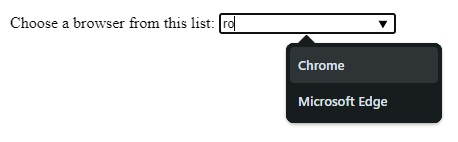 Dropdown with text entry