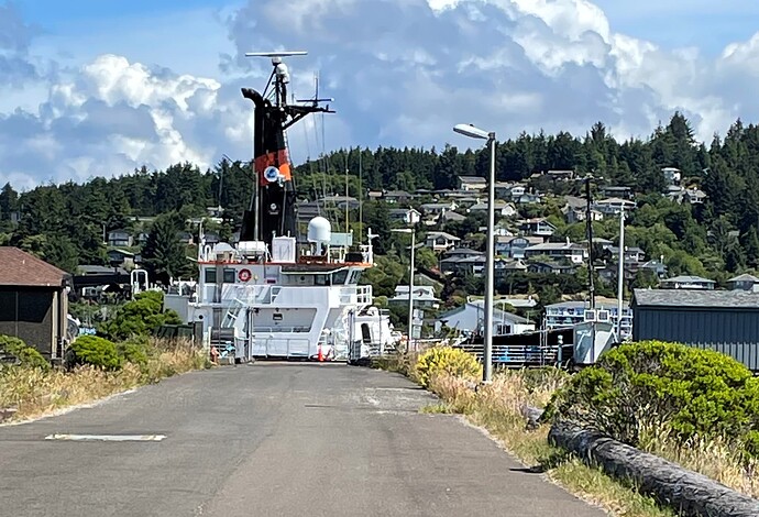 OSU Ship at Hatfield Marine Center June 2021 cropped
