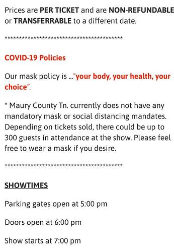 2021 Tennessee COVID Policy