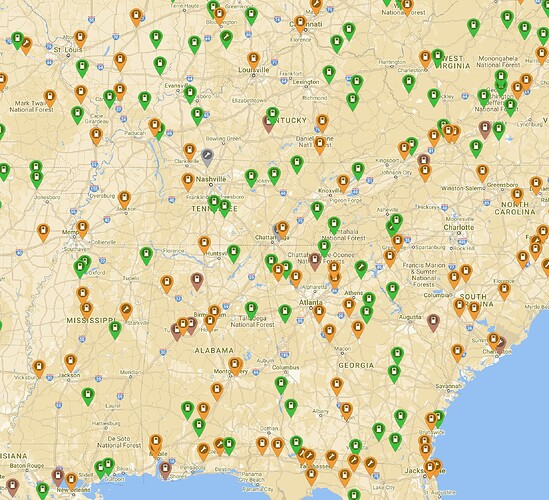southern chargers at hotels