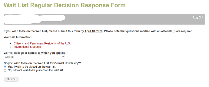 waitlist