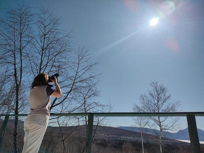 2024 taking photo of eclipse