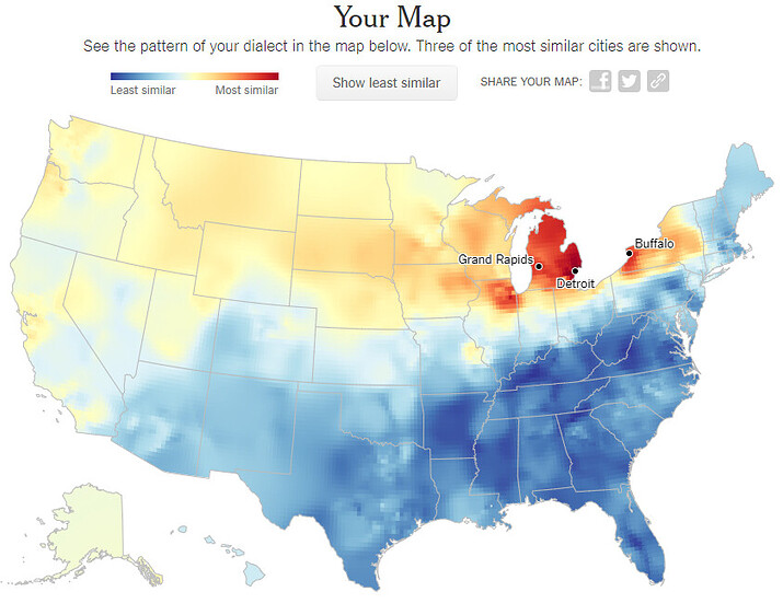 Where are you from: NYT Dialect Quiz Parent Cafe College