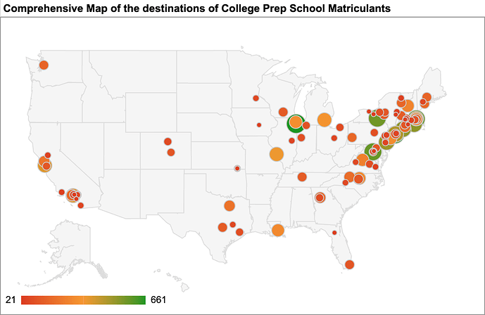 US Map 101 Colleges
