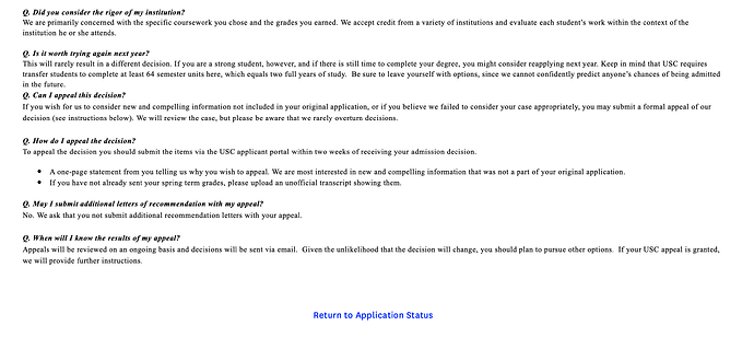 rejection letter- appeal portion