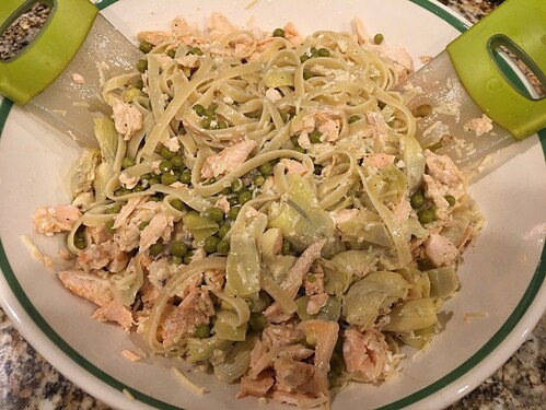 Salmon Fettucine