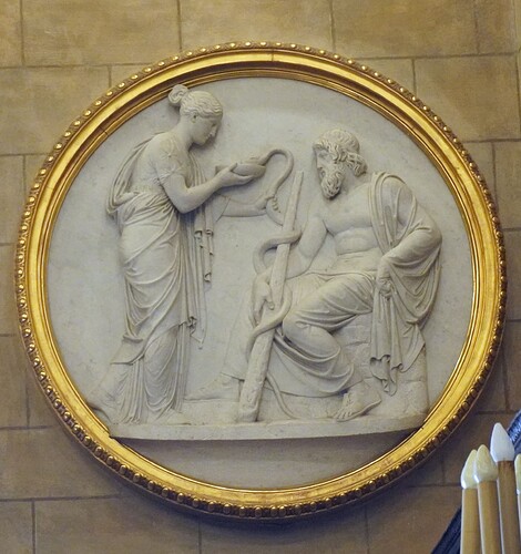 br Hygieia and Aesculapius