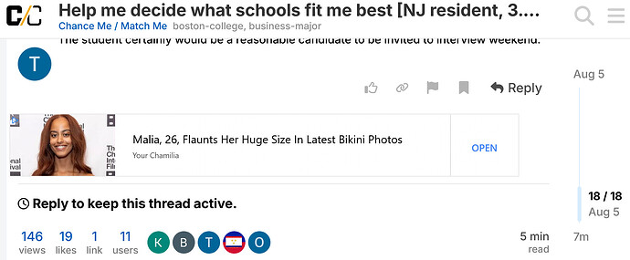 Screenshot 2025-08-05 at 21-31-14 Help me decide what schools fit me best NJ resident 3.8 UW 1450 SAT business_psychology - Chance Me _ Match Me - College Confidential Forums