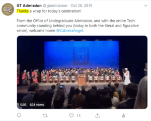 Georgia Tech Admission Tweet Typo