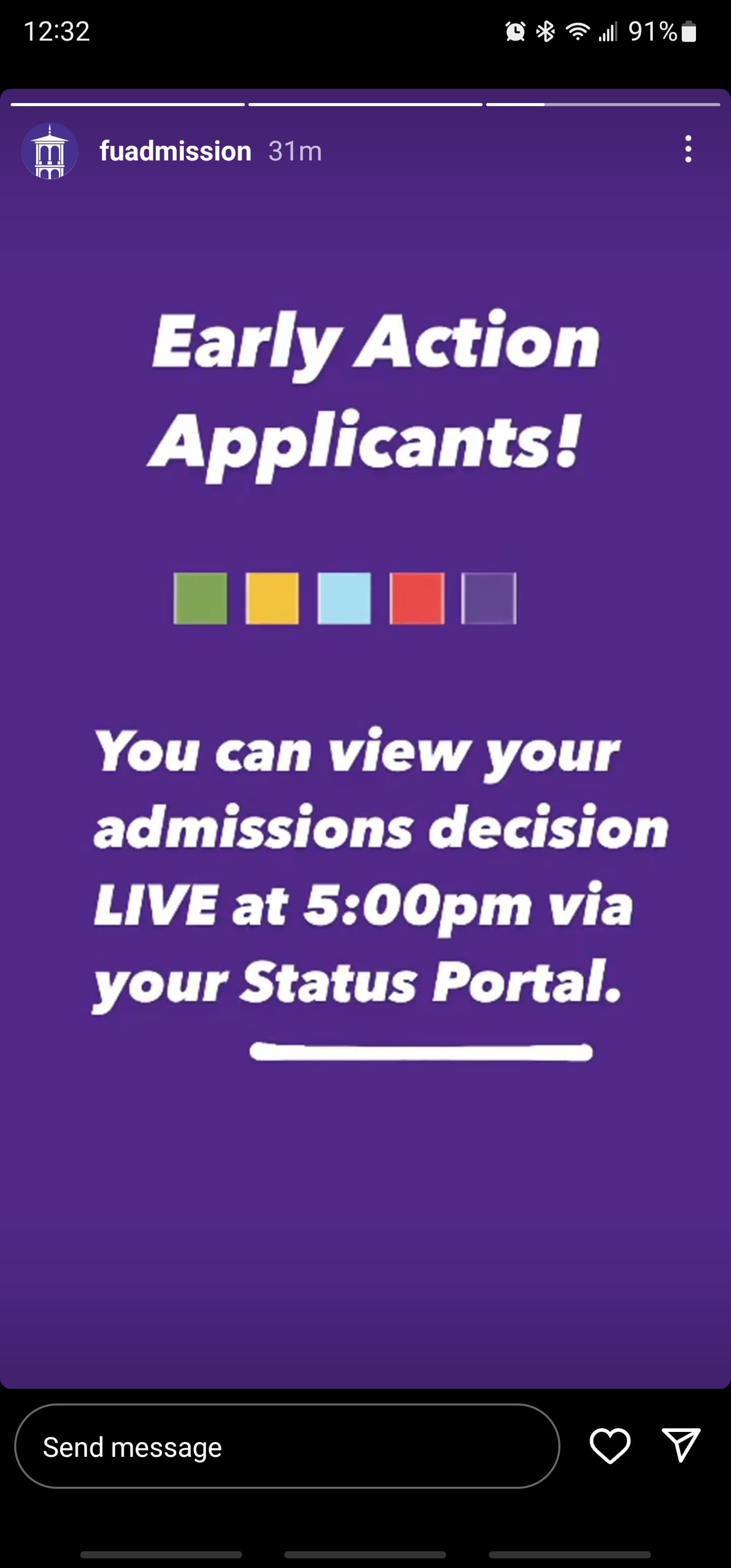 Furman university early decision action for fall 2023 admission 86