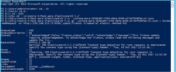Actualizacion de licencia kibana_xPack