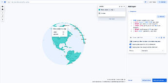 Screenshot of choropleth map without styling