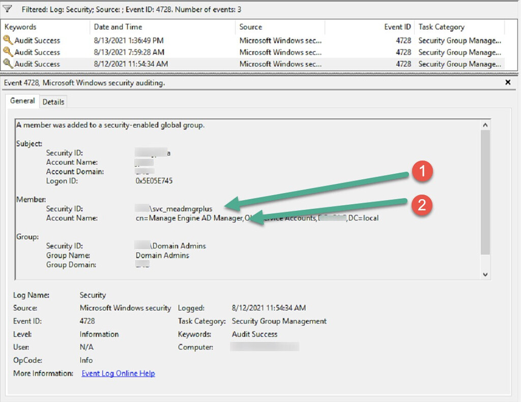 Winlogbeat read Windows Event id 4732 but not Member Security ID