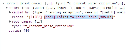 error de ejecucion elastic