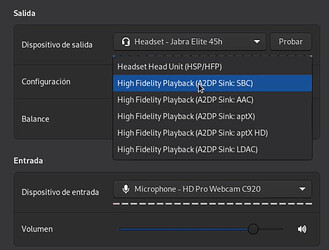 Pulseaudio output codecs