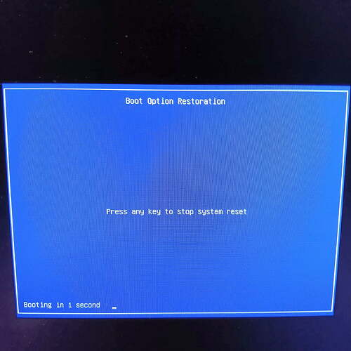 Blue screen
