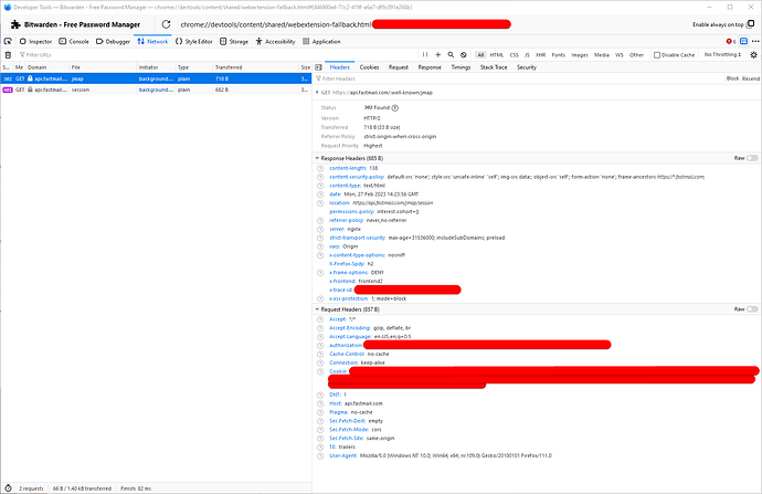 BW-Fastmail Request