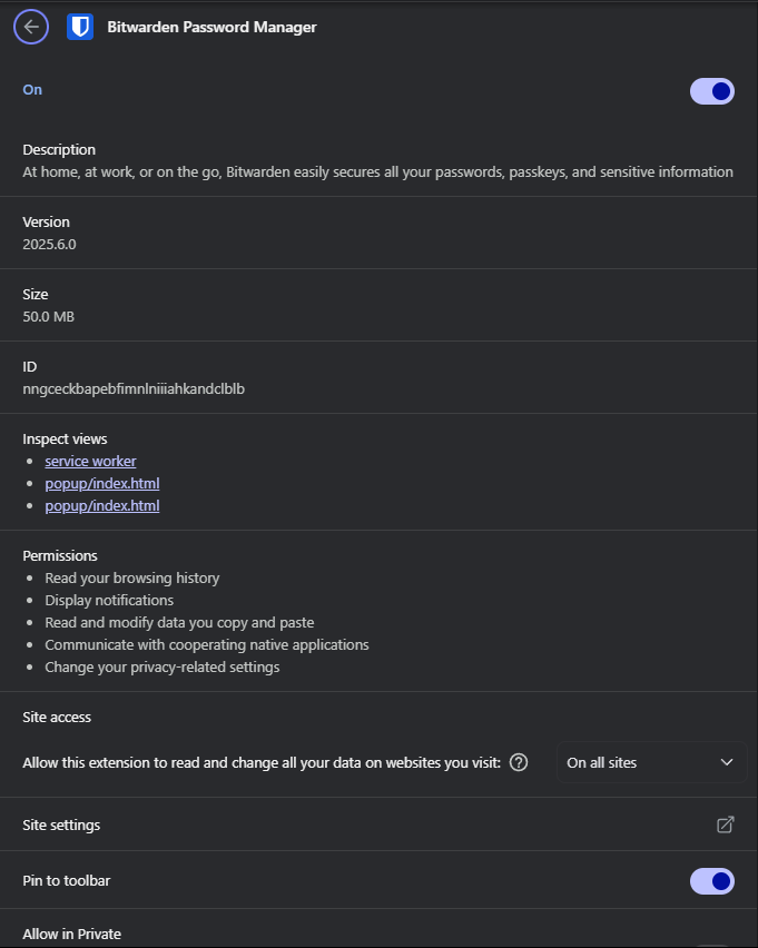 Bitwarden error in Brave Browser-9
