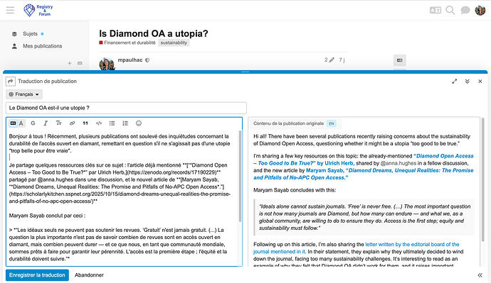 How to edit a translation