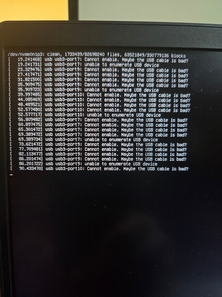 Shutdown and USB port issues - Linux - Framework Community