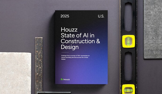 2025 U.S. Houzz State of AI in Construction and Design Report Cover Image