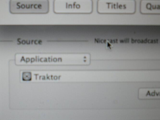 using Traktor as an application on nicecast.jpg