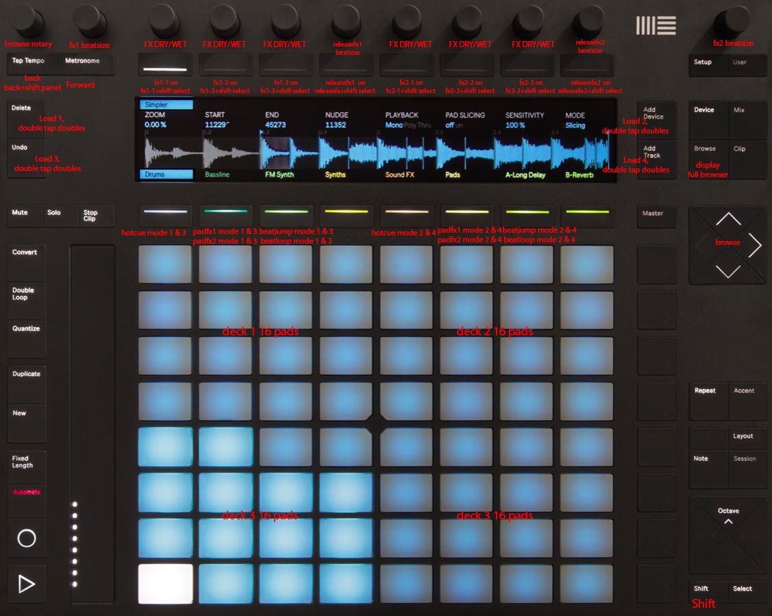 Ableton Push 2 mapped to rekordbox - Controller Mappings - DJ