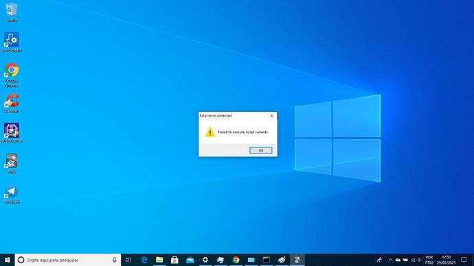 erro ao executar anki
