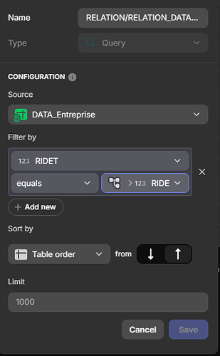 Capture query