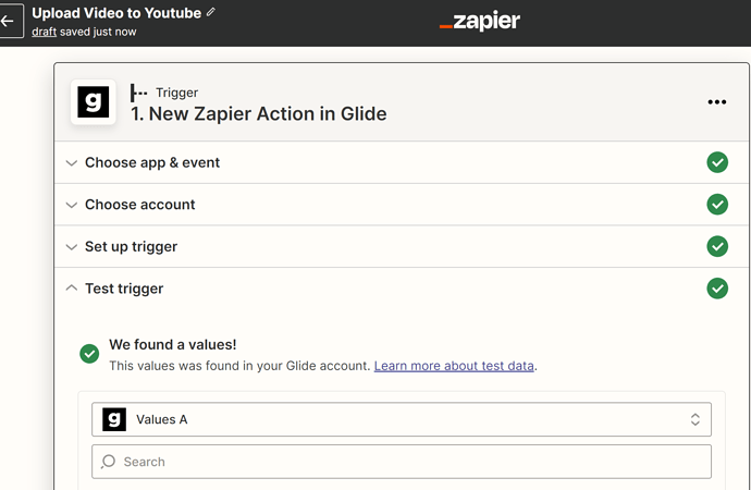 Trigger Zapier