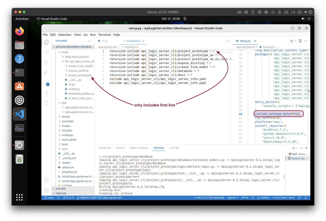 Project Setup runs on Mac, incomplete on ubuntu (due to case-sensitive ...
