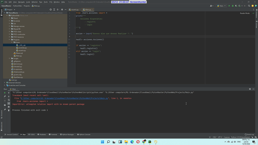 Problem with import - Python Help - Discussions on Python.org