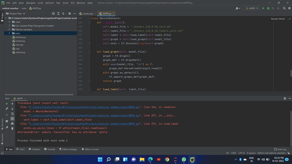 Error in project - Python Help - Discussions on Python.org