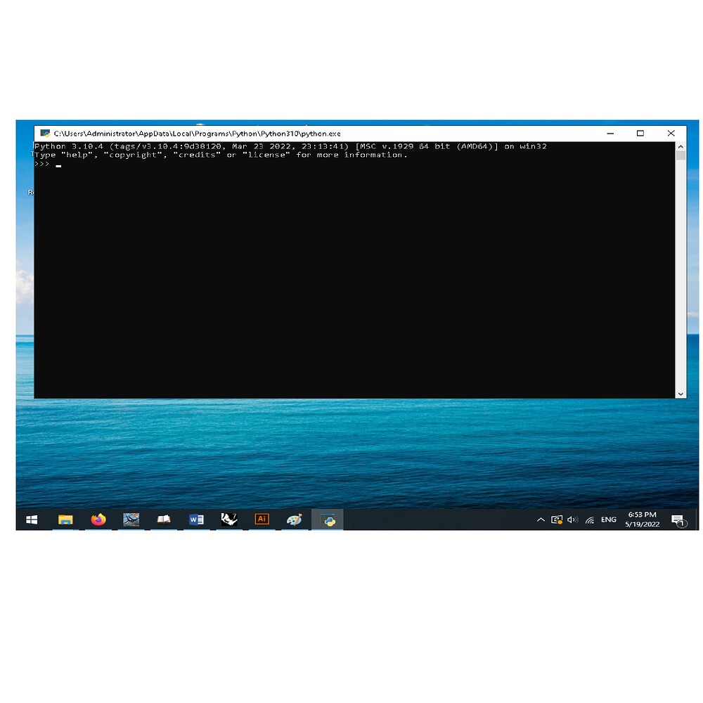 Python appears in cmd - Python Help - Discussions on Python.org