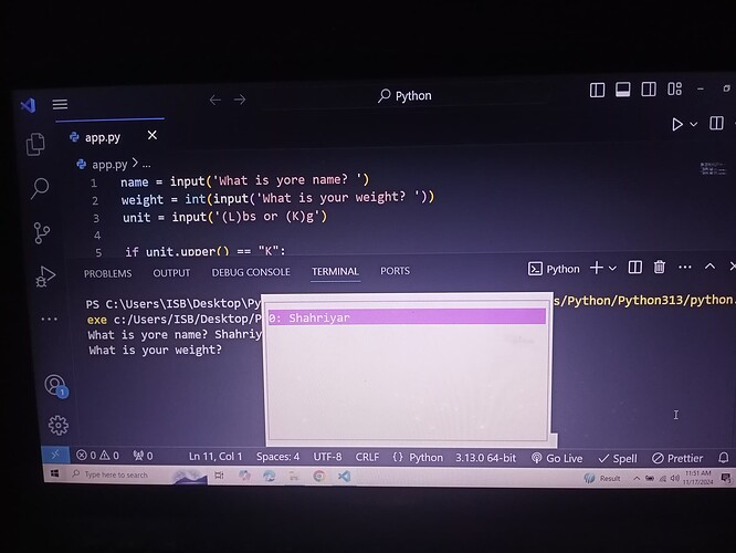 Pop-up issue in the terminal - Python Help - Discussions on Python.org