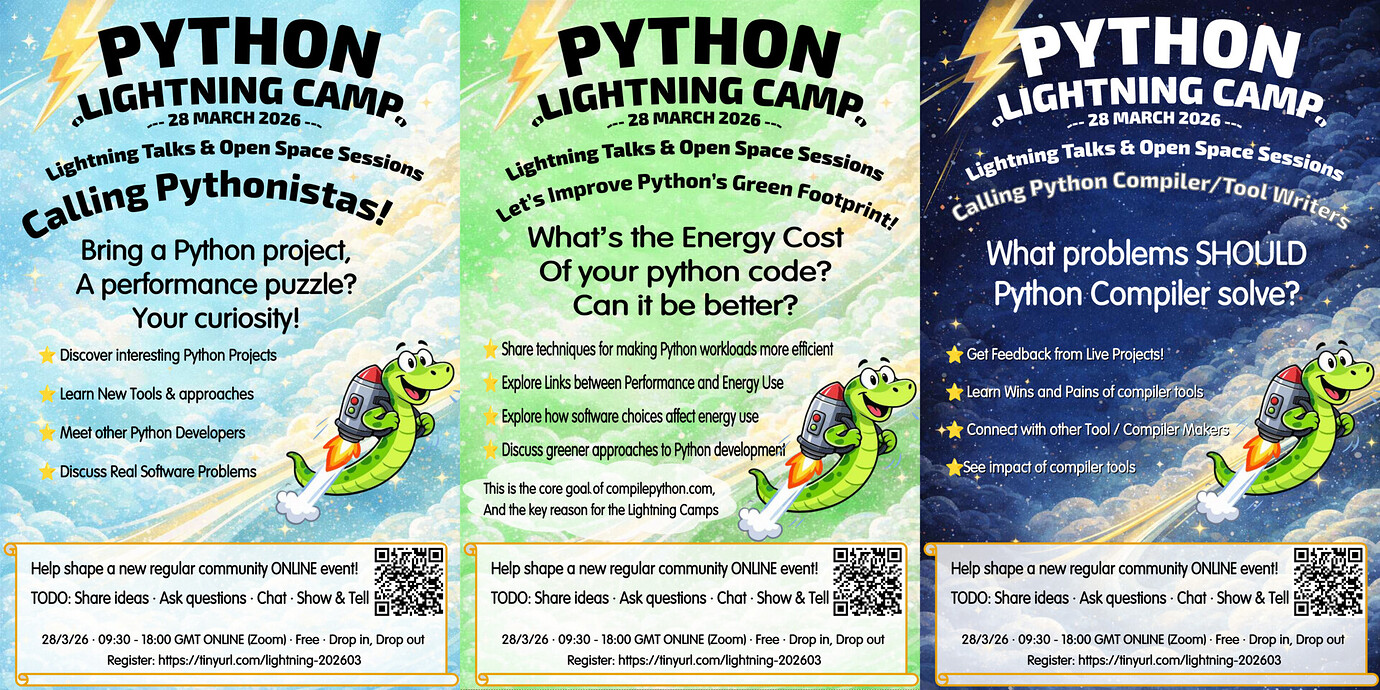 ONLINE 28 March 2026 - Python Lightning Camp - Events - Discussions on ...